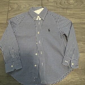 Ralph Lauren Polo Blue Checkered Button-Up Shirt